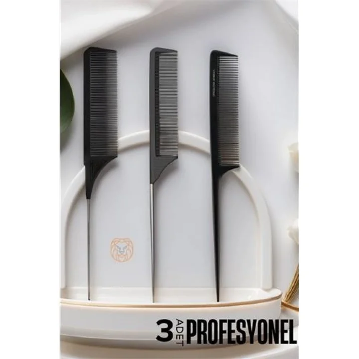 Mey İthalat® Krepe Tarağı - Profesyonel Karbon Krepe Tarağı Seti 719689