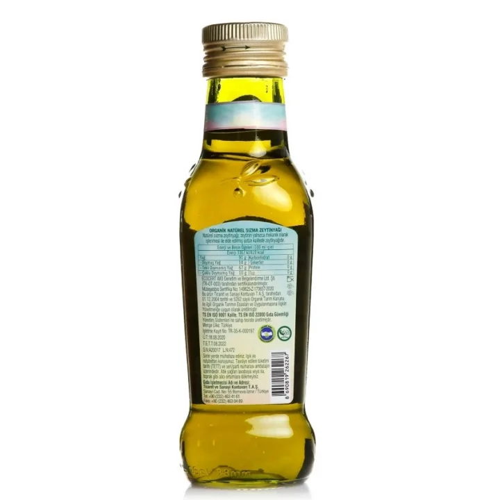 Mey İthalat® Kristal Organik Natural Sızma Zeytinyağı 250 ml