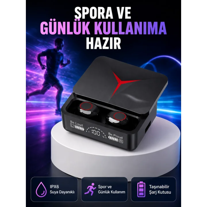 Mey İthalat® Kristal Ses Kaliteli Bluetooth Kulaklık – Android ve iOS Uyumlu Yeni Nesil