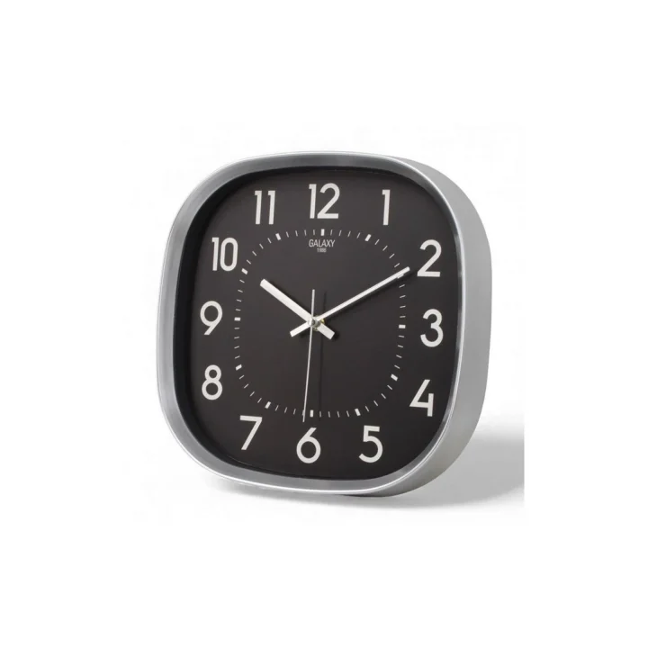 Mey İthalat® Krom 31 Cm Dekoratif Lüks Duvar Saati