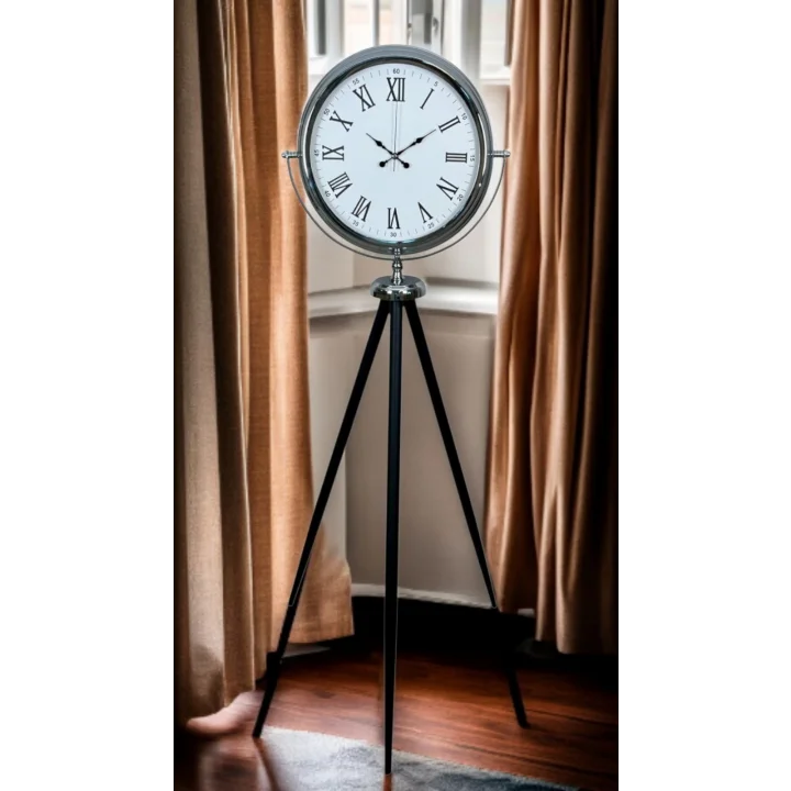 Mey İthalat® Krom Asalet Tripod Ayaklı Saat