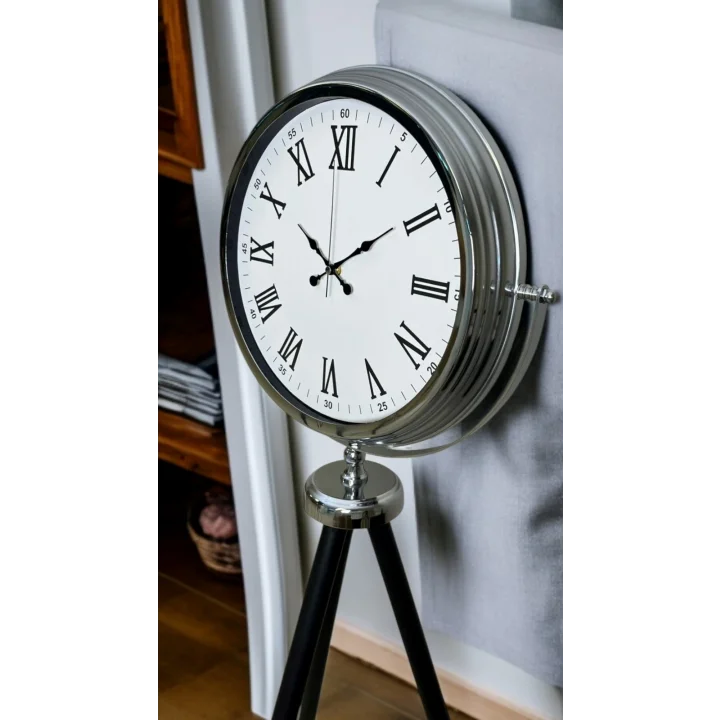 Mey İthalat® Krom Asalet Tripod Ayaklı Saat