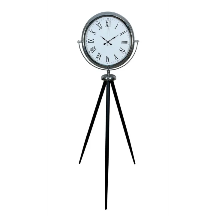 Mey İthalat® Krom Asalet Tripod Ayaklı Saat