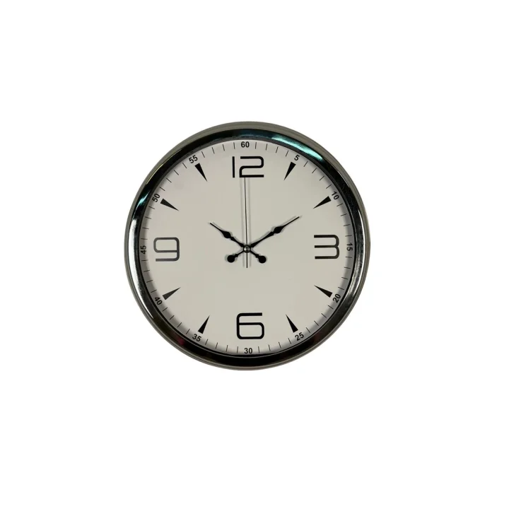 Mey İthalat® Krom Elegance 40 Cm Metal Duvar Saati
