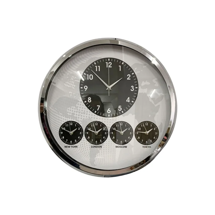 Mey İthalat® Krom Şık 52 Cm Dünya Saati