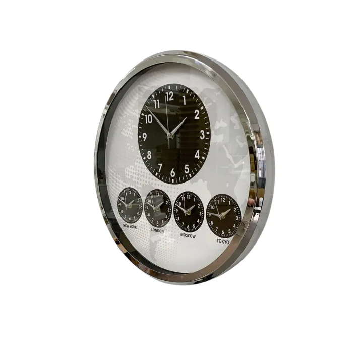 Mey İthalat® Krom Şık 52 Cm Dünya Saati