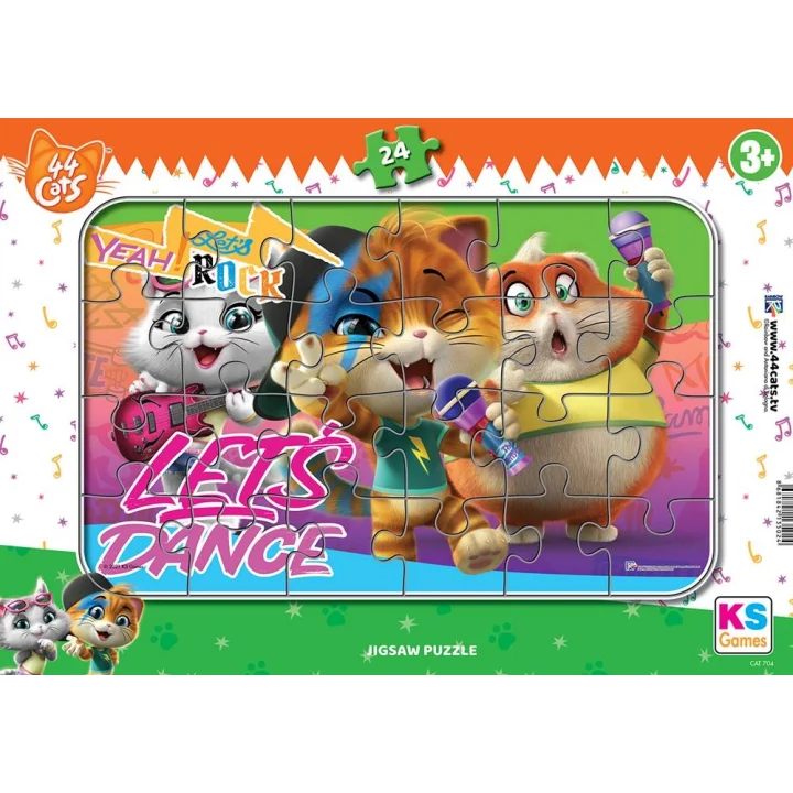 Mey İthalat® Ks Games 24 Parça Cats  Frame Puzzle