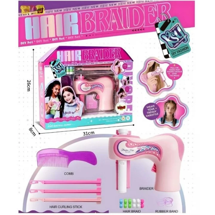 Mey İthalat® KSY892 DIY SAÇ ÖRME MAKİNASI FULL-TYC