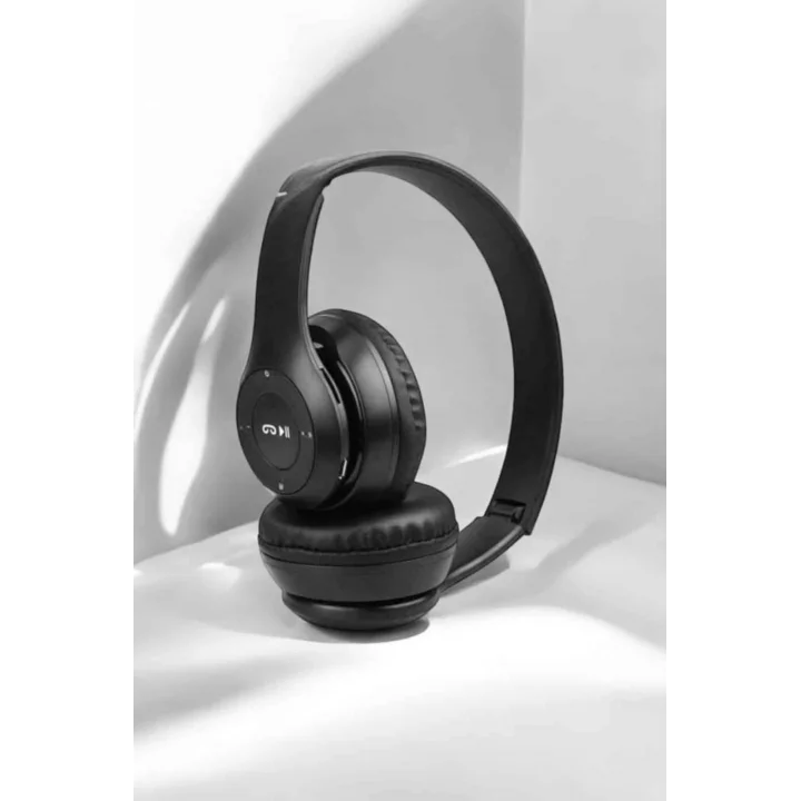 Mey İthalat® Kulak Üstü TF Kart ve AUX Destekli Ergonomik Bluetooth Kulaklık