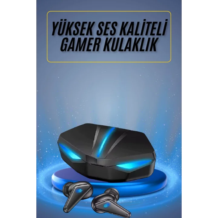 Mey İthalat®  Kulaklığı Mikrofonlu Kablosuz Kulaklık Powerban Yüksek Ses Kaliteli