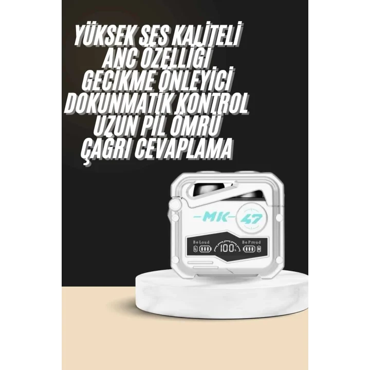 Mey İthalat®  Kulaklığı Yeni Mekanik Kablosuz Kulaklık İos Android Uyumlu Yeni Nesil