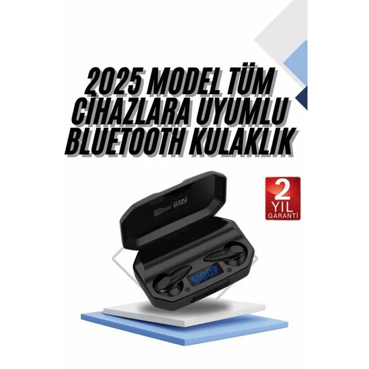 Mey İthalat® Kulaklık Bluetooth 5.2 Kablosuz Kulakiçi Rgb Işıklı Çift Mikrofonlu