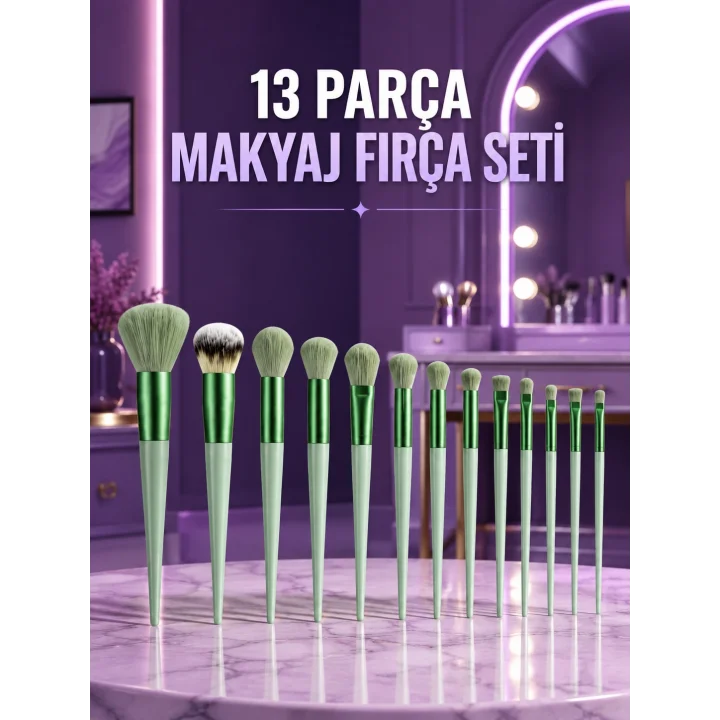 Mey İthalat® Kusursuz Makyaj İçin Yumuşak ve Dayanıklı Makyaj Fırça Seti