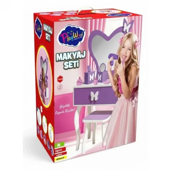 Mey İthalat® Kutuda Ahşap Makyaj Seti