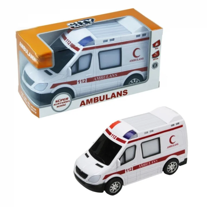 Mey İthalat® Kutulu Pilli Ambulans, Polis, Jandarma, İtfaiye Araçları