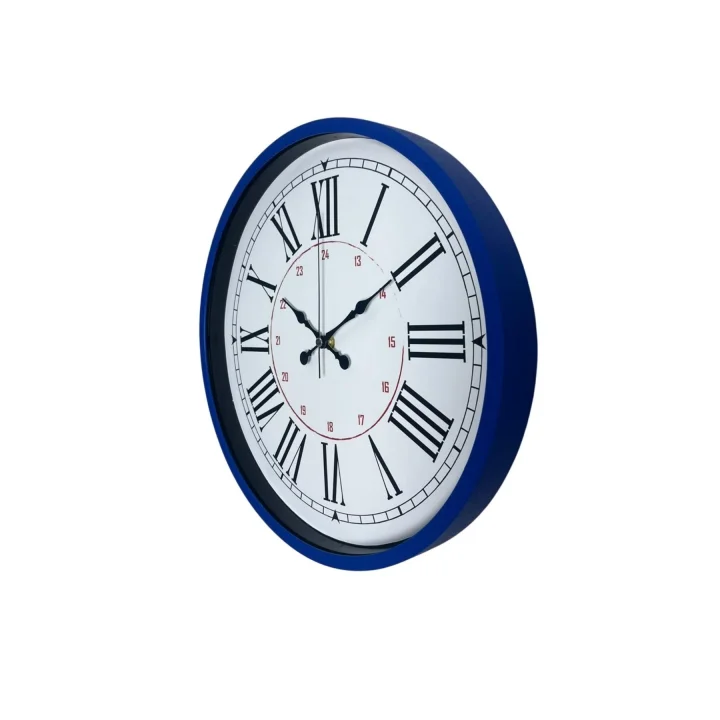 Mey İthalat® Lacivert 36 Cm Dekoratif Duvar Saati