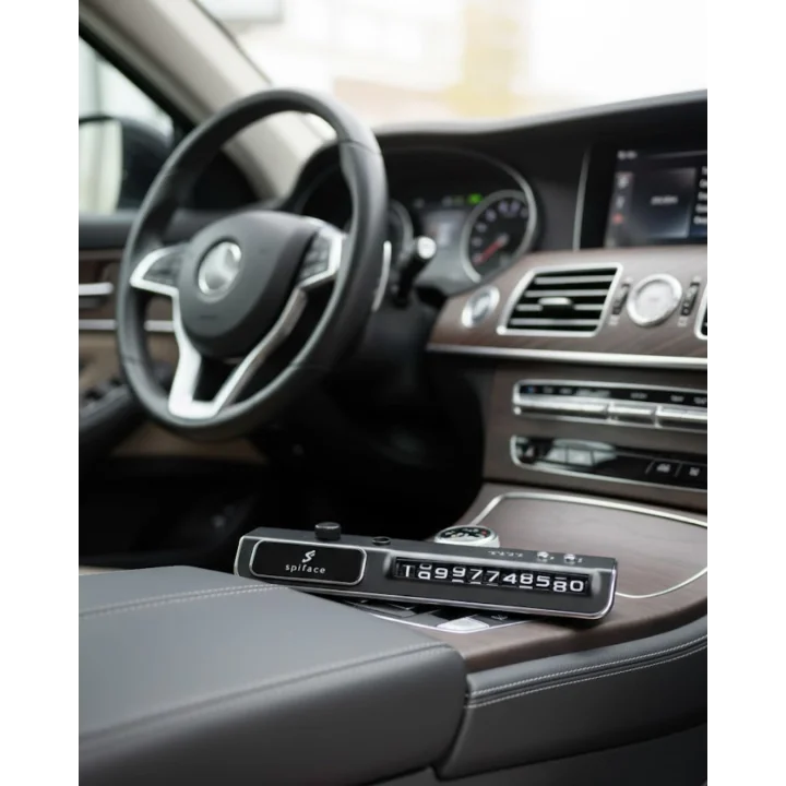 Mey İthalat® LED Ekranlı Nemlendirici Araç Park İletişim Numarası Gösterici