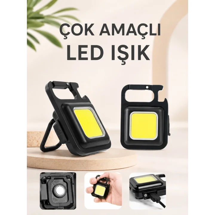 Mey İthalat® Led Işık Acil Durum Işığı Çok Fonksiyonlu Mıknatıs Özelliği