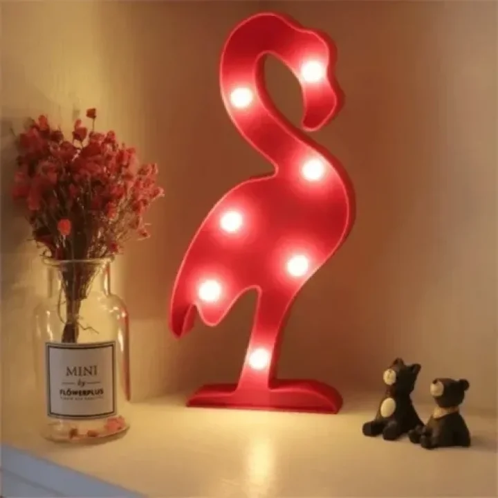 Mey İthalat® Led Işıklı Flamingo Gece Lambası