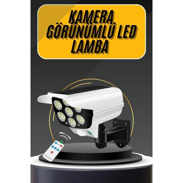 Mey İthalat® LED Lamba-Güneş Paneli Destekli Uzaktan Kumandalı Solar LED Lamba