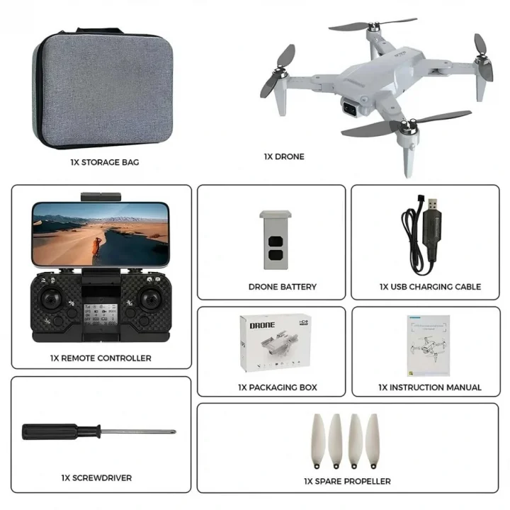 Mey İthalat® LH-X68G Pro Kumandalı Kameralı Drone