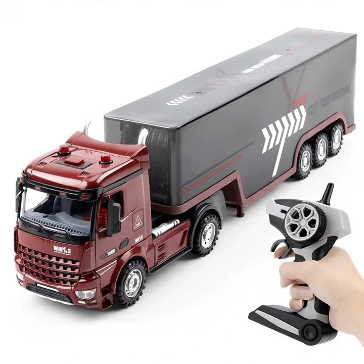 Mey İthalat® Long Vehicle Kumandalı Işıklı Dorseli Pilli Tır