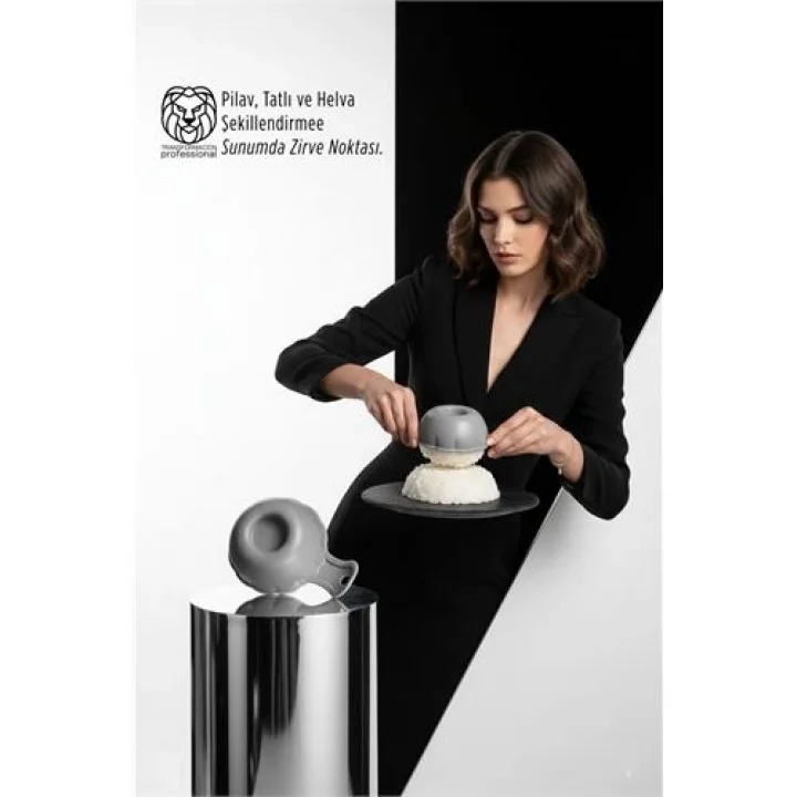 Mey İthalat® Lüks Sunum Sanatı: Premium Pilav, Tatlı ve Helva Şekillendirme Kalıbı