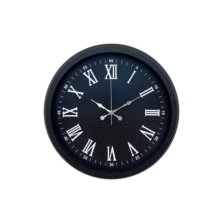 Mey İthalat® Luxury Black 40 Cm Metal Duvar Saati