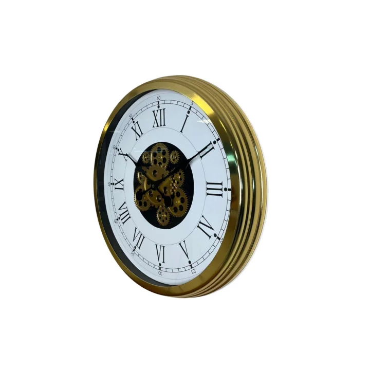 Mey İthalat® Luxury Gold 60 Cm Çarklı Duvar Saati