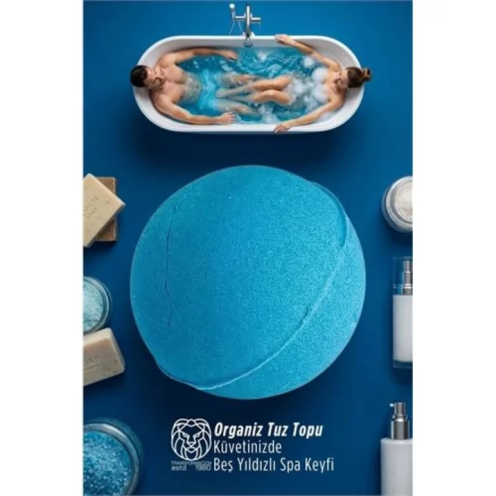 Mey İthalat® Luxury Spa: 110 gr Organik Mineralli Banyo ve Jakuzi Terapi Topu - 7.5 cm Dev Boy 722877