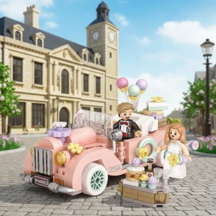 Mey İthalat® LZ-4210 LOZ ESKİ MODEL DÜĞÜN ARABASI 290 PARÇA BLOCK OYUNCAK