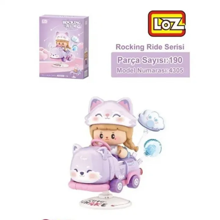 Mey İthalat® LZ-4305  FOX SALLANMA SÜRÜŞÜ 190 PARÇA BLOCK OYUNCAK