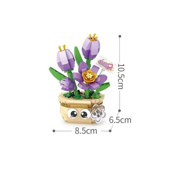 Mey İthalat® LZ-8842 SAILI LALE ÇİÇEĞİ 380 PARÇA BLOCK