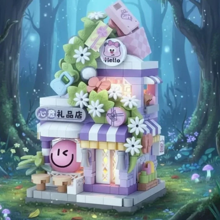 Mey İthalat® LZ-8867 HEDİYE DÜKKANI 420 PARÇA BLOCK OYUNCAK