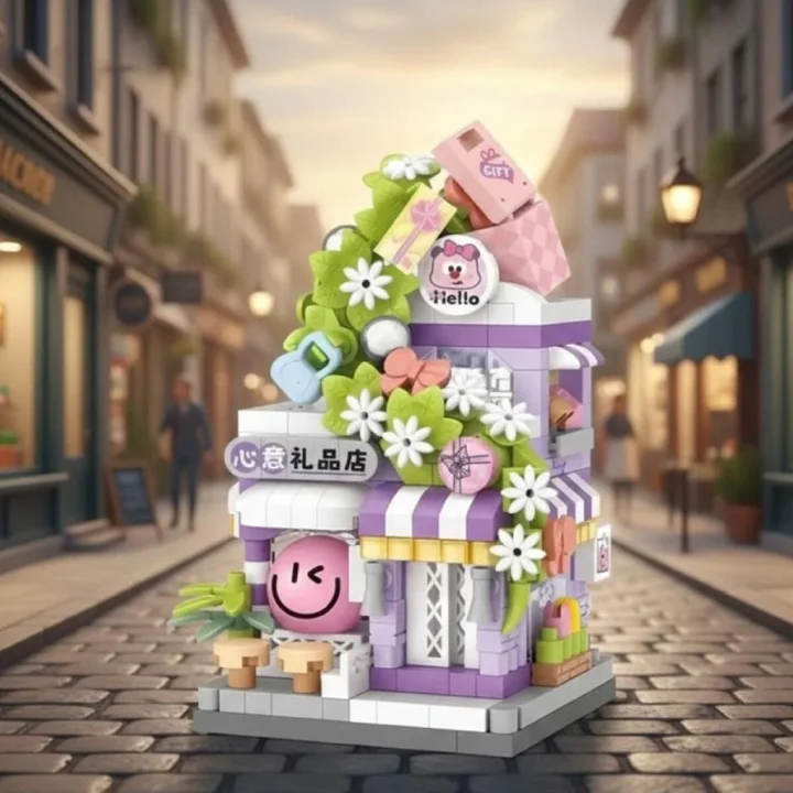 Mey İthalat® LZ-8867 HEDİYE DÜKKANI 420 PARÇA BLOCK OYUNCAK