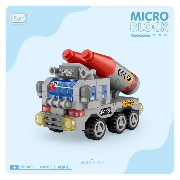 Mey İthalat® LZ8615 Araba Blok Seti Mini Poşet 150 Parça -Vagon life