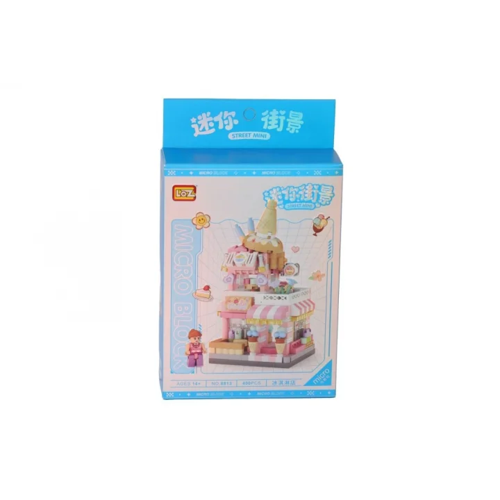 Mey İthalat® LZ8813 DONDURMA DÜKKANI BLOCK OYUNCAK 400 PARÇA