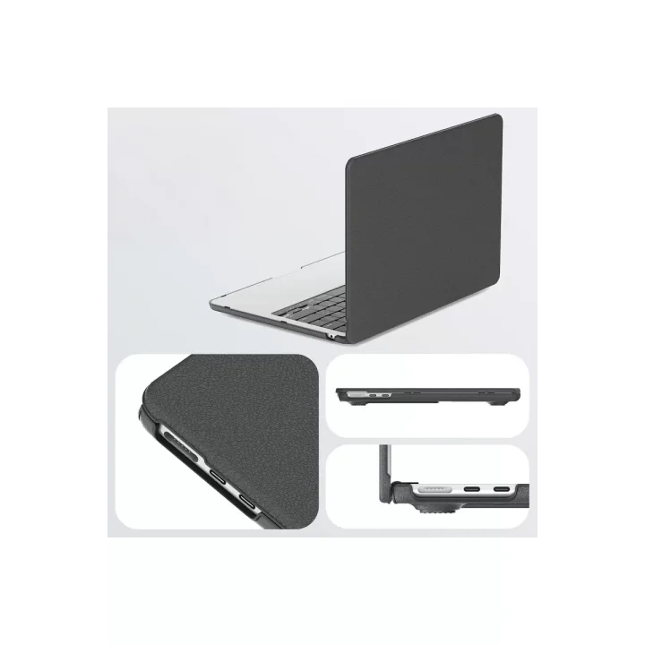 Mey İthalat®   Macbook Air 15 2024 Macbook Deri Kapak - Siyah