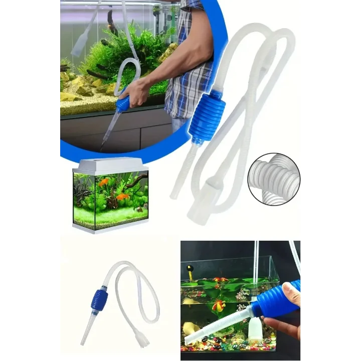 Mey İthalat® Manuel Akvaryum Pompası – Pratik Su Değişimi ve Temizlik İçin Ergonomik Tasarım