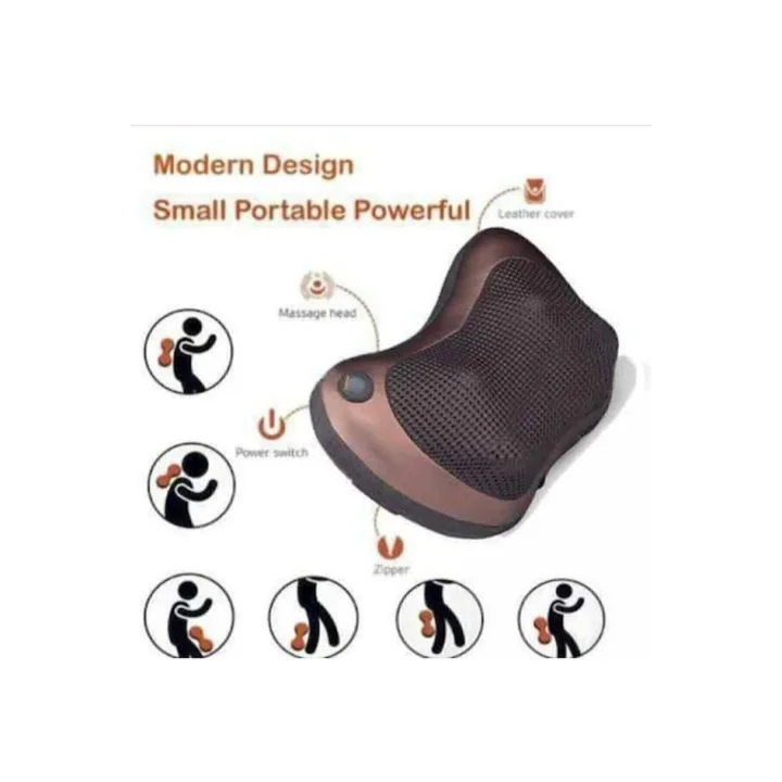 Mey İthalat® Masaj Aleti Yastığı Ovmalı Yastık Çift Motorlu