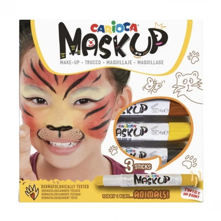 Mey İthalat®  Mask Up Yüz Boyası 3 Renk Animals