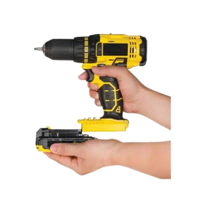 Mey İthalat® Matkap Seti 24 Parça Çift Bataryalı Darbeli Led Işıklı Vidalama