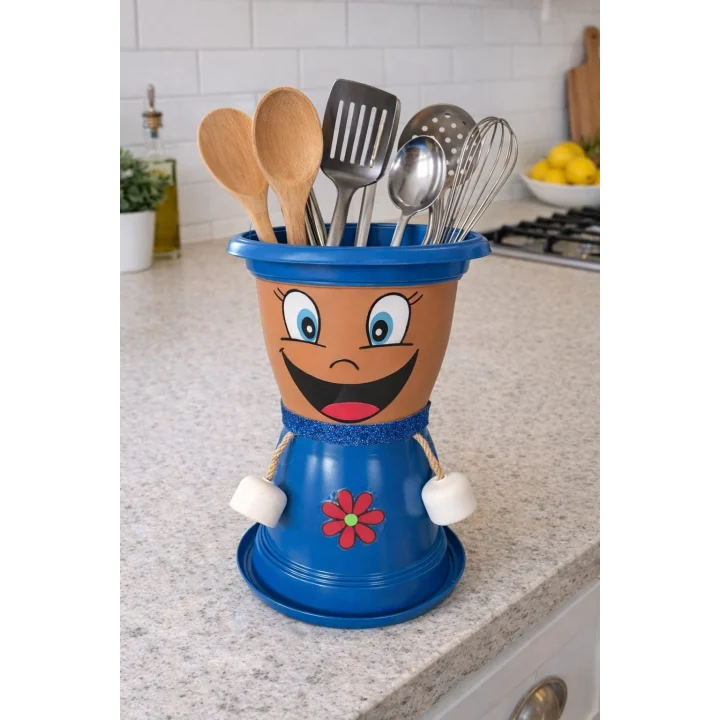 Mey İthalat® MAVİŞKO VİLLA DEKORATİF SAKSI 1,7 Litre