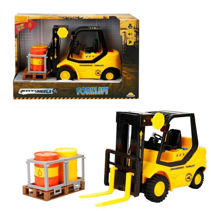 Mey İthalat® Maxx Wheels Sesli ve Işıklı Forklift 24 cm 1 Adet Fiyatıdır