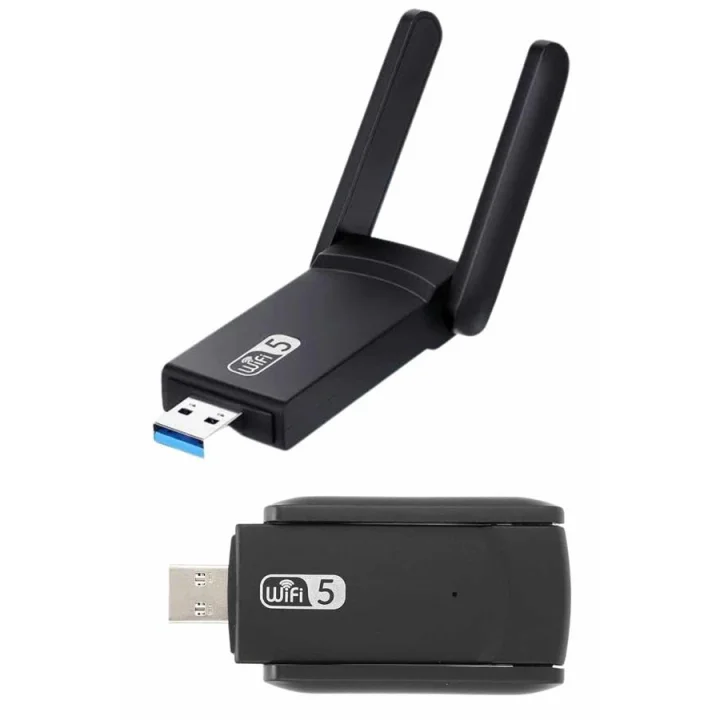 Mey İthalat® Mbps Wifi Alıcı Kablosuz Wifi Adaptörü Çift Band Çift Antenli Yeni Nesil