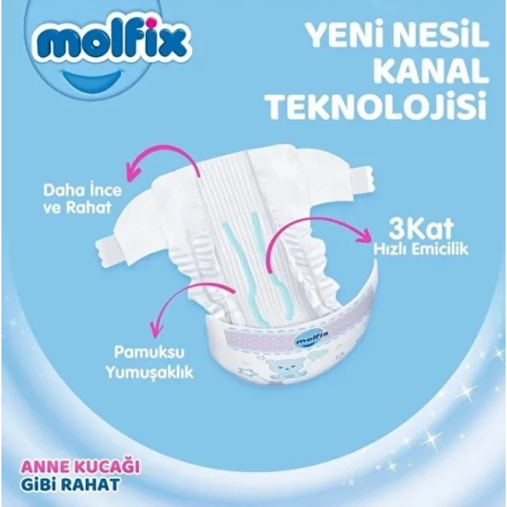 Mey İthalat® Mega Paket Bebek Bezi 3 Beden 4-9 Kg 140 Adet