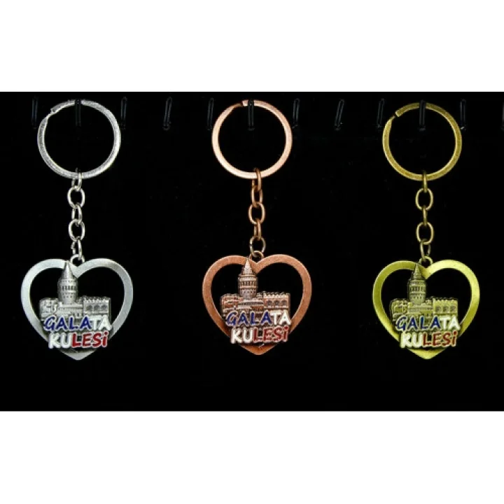 Mey İthalat® Metal Galata Kulesi Anahtarlık