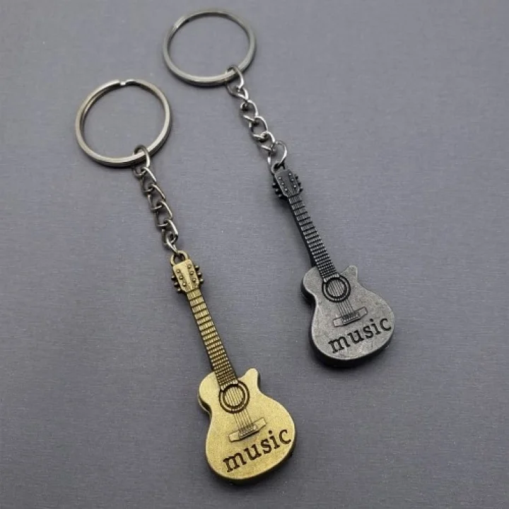 Mey İthalat® Metal Gitar Anahtarlık