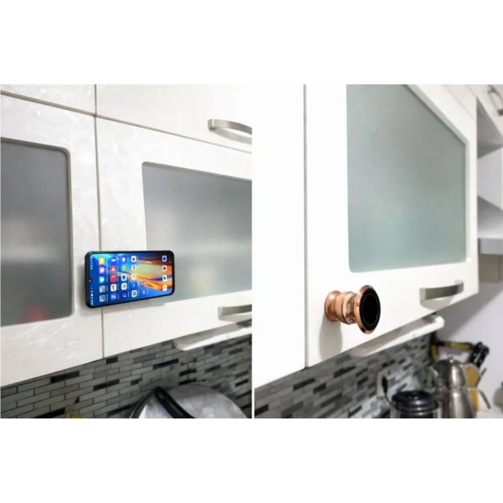 Mey İthalat® Metal Telefon Tutucu Torpidoya Yapışan Mıknatıslı