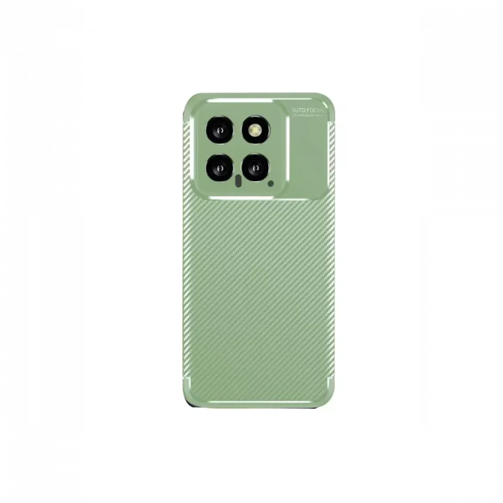 Mey İthalat®   Mi 14T Kılıf Auto Focus Karbon Kapak - Su Yeşili